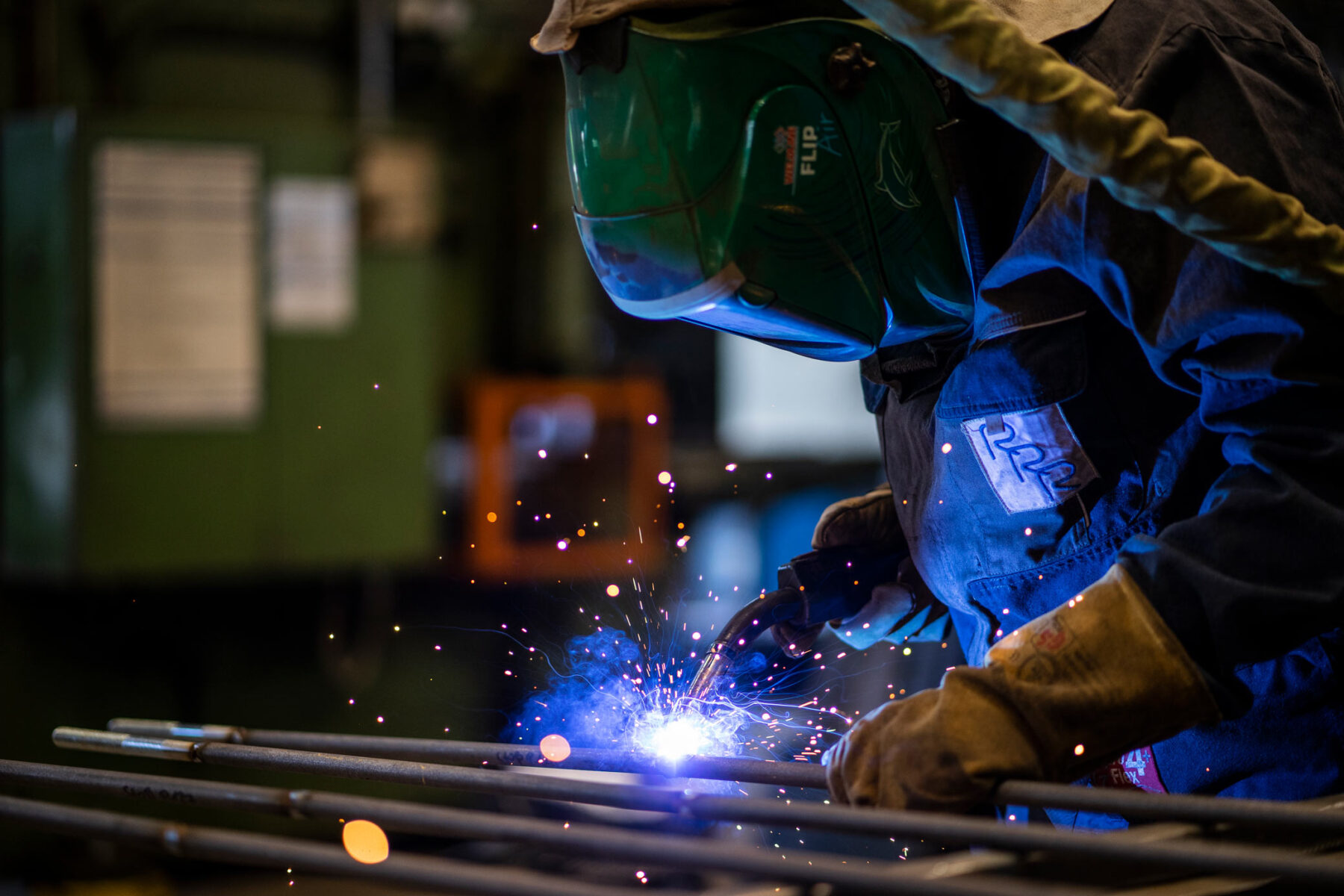 Stahlbaufertigung: Schweißarbeiten